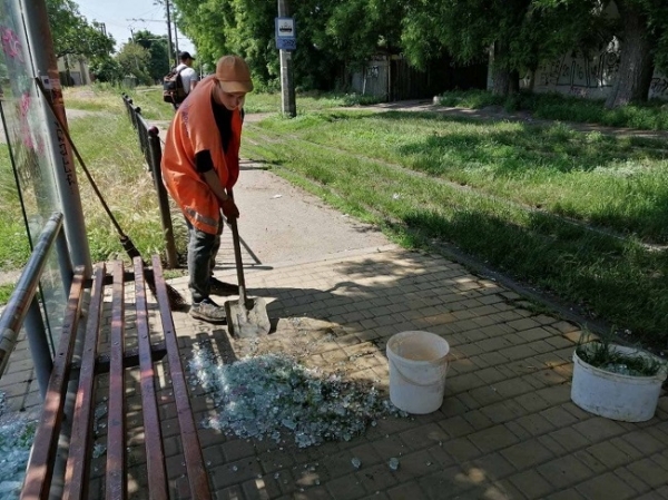 Остановку на Люстдорфской дороге разбили второй раз за три недели