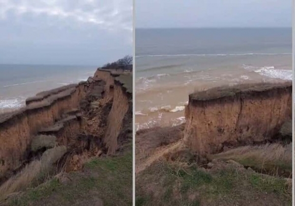 В Санжейке произошел серьезный оползень 
