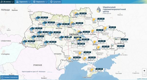Циклон з Європи та спека з Азії розділять Україну: кому готувати парасольки, а хто буде знемагати від спеки
